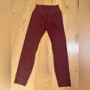 lululemon athletica burgundy High-Rise Leggings